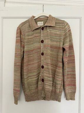Far Afield Men's Multicolor Striped Button-Up Cardigan